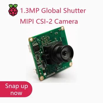 1,3-Мегапикселова камера MIPI CSI-2 с глобалното затвор, CS-MIPI-SC132 за Raspberry Pi 4/3Б +/3 и в jetson Nano XavierNX