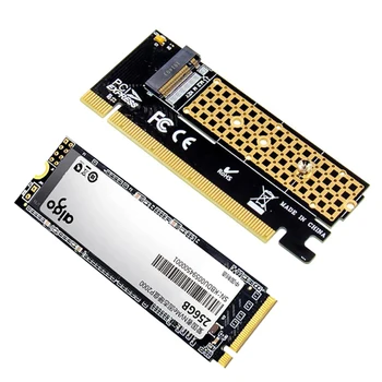 1 бр. Карта адаптер M. 2 за PCIE x16 Pci-e за m.2 Адаптер за преобразуване на NVMe SSD Адаптер m2 M Ключова Интерфейс PCI Express 3,0x4 2230-2280