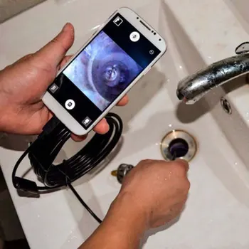 1 М 1,5 М 5,5 мм и един ендоскоп е водоустойчив IP67 на инспекцията бороскоп Гъвкава камера за КОМПЮТЪР с Android OS лаптоп с 6 led регулируема