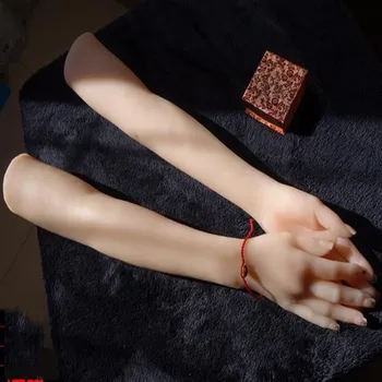 1 чифт 56 см истински ръчно манекен за маникюр, подпори, златар модел, изкуство, дългата ръка, женски пръст на Хелоуин, C737