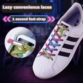 1 чифт еластични връзки с капсульным заключване на равна подметка, без обвързване, ремък за бързи маратонки, връзките за обувки за деца, възрастни, жени, мъже, връзките за обувки