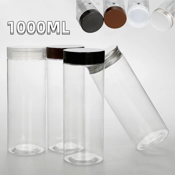 1000 МЛ бял, черен, кофейно-кафяв цвят, прозрачна капачка, прозрачни празна опаковка, PET Пластмасови пот, пот, съд, бутилка