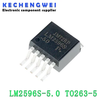 10ШТ LM2596S-5.0 TO263-5 LM2596SX-5.0 LM2596S 5.0 LM2596 TO-263-5 Нов и оригинален чипсет IC