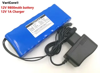 12 от 9,8 Ah 9800 mah 18650 акумулаторна батерия 12 v литиево-йонна батерия Такса защита за монитор за ВИДЕОНАБЛЮДЕНИЕ батерия + зарядно устройство 12,6 В 1A