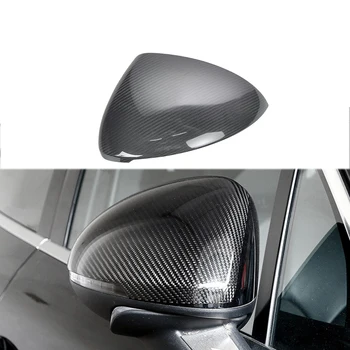 2 бр., тампон на странично огледало за обратно виждане за Porsche Cayenne 2014-2017, капаци на страничните огледала за обратно виждане, изработени от въглеродни влакна