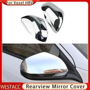 2 елемента ABS Хромирана Автомобилна на Капака на Огледалото за Обратно виждане Стикер Накладки за Honda Vezel HRV HR-V Странично Огледало и Аксесоари За Подреждане