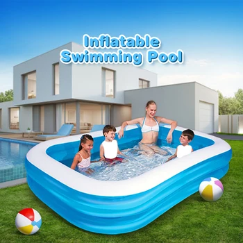 2 м/2.6 M/3 m, големи басейни за семейството, летен басейн надуваем оформена подвижна басейн вана детски басейн за разпит