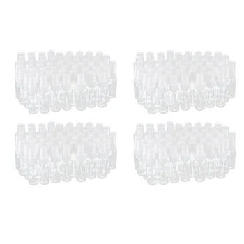 200X празни пластмасови бутилки за пръскане на малки мъгла с кърпа от микрофибър, контейнер за еднократна употреба обем 20 мл