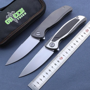 2020 Нов Сгъваем Нож със Зелен Шипом VG10 Стомана Остри Ножове F95NL F95zero CF TC4 Титановая 3D Дръжка За нощуване На Открито EDC Инструменти