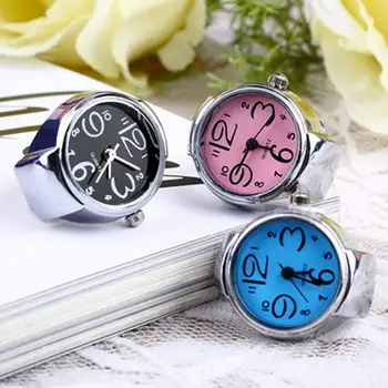 2021 Нови часовници с пръстена на пръста си, мултифункционален декоративен дисплей време от сплав, бижута, аксесоари за жени