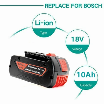 2023 НОВ 18 В 10A Литиево-йонна Батерия за Bosch 18 Електроинструмент Гръб 6000 mah Преносим Взаимозаменяеми Показател BAT609