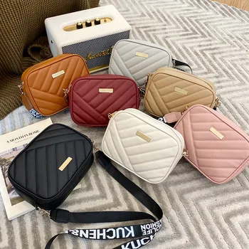 2023 НОВА мода дамски малка чанта през рамо, чанта-месинджър от изкуствена кожа, чанта с цип, в чантата, лятна чанта за жени