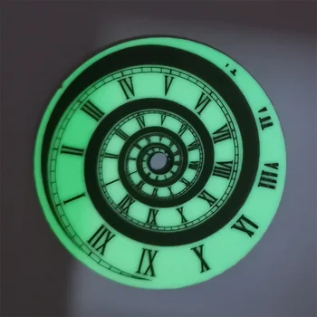 28,5 мм за набиране NH35, зелен светещ римска скала, навити модел, модифицирани часовници за часовници с механизъм NH36 / 4R / 7S, аксесоари за часовници
