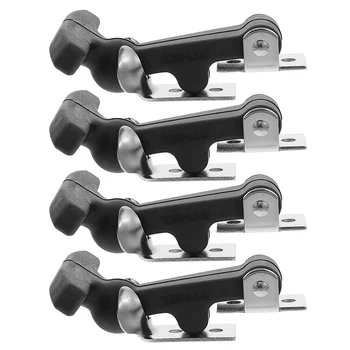 4 бр. капаче за абсорбатори качулка, практични засовы с Т-образна дръжка, ключалка за капака на автомобила (черни)