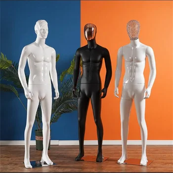 4-стил пластмасови манекени от ABS-пластмаса за мъжкото тяло и ръце, сватбена декоративна реалистична модел на плат, кукла Maniqui, корпус от неръждаема стомана E062