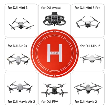 40 50 60 см Универсална Сгъваема площадка за Кацане DJI Mavic 2 3 Mini 2 3 Pro Drone Паркинг Престилка за DJI Drone Аксесоари