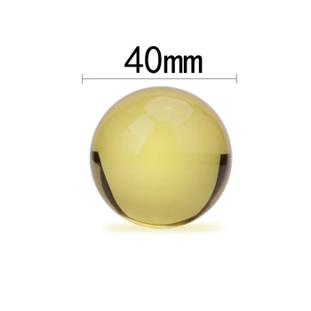 40 мм, 5 бр. Цвят на топаз K9 на фън шуй Кристална топка за украса на дома и за сватба