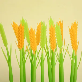 48ШТ Творчески цвете ечемик Силиконова имитация на ориз, химикалки Kawaii на Ученически пособия, канцеларски материали, гел химикалки