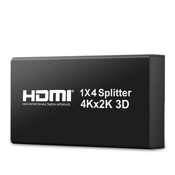4K/30fs, поддържа 3D DTS сплитер HDMI 1,4 4-портов сплитер 1x4 дървен материал Ultra HD 1080P за компютър, монитор на лаптоп, проектор PS4 XBOX
