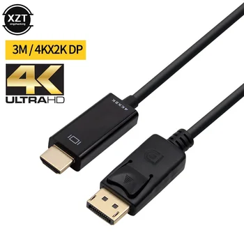 4K 30MHz Displayport-HDMI-съвместим 4K кабел-адаптер 1080P кабел-конвертор за HP, Dell, Lenovo, Asus PC, лаптоп, монитор 1.8 m 3 m