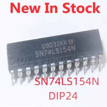 5 бр./лот SN74LS154N 74LS154 HD74LS154P DIP-24 (тесен корпус) 4-жични 16-кабелен декодер В наличност НОВА оригинална чип
