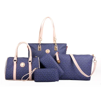 5 комплекти на известната марка дамски луксозна ръчна чанта, портфейл от изкуствена кожа, чанти през рамо дамски чанти-месинджър