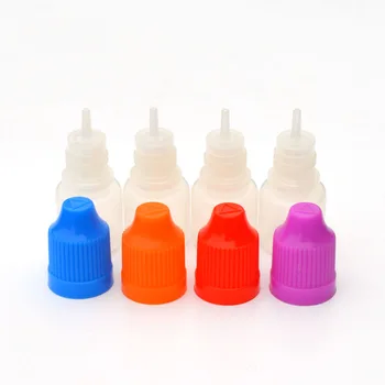 50 бр. бутилки за пипети от мека пластмаса обем 3 мл с цветна капачка за електронна течност, е пластмасово шише, бърза доставка