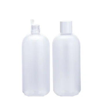 500 мл, празна пластмасова матирана бутилка, кръгла наплечная PET-бяла спирала на кутията с вътрешната запушалка, преносима опаковка за еднократна употреба, 10 бр.