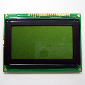 5V 12864 128X64 Графичен точков LCD модул 20P Порт Син Дисплей HY-12864K-801 KS0108 KS0107 Размери на екрана 93x70