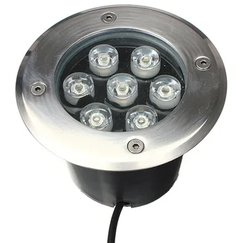 7 Watt led Подземен лампа Водоустойчив IP67 Градински Пол Открит Лек Път Погребенный Лампа за Двора Пейзаж осветление 6 бр./лот, DHL Безплатно