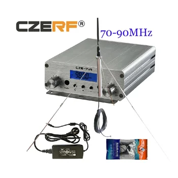 70-90 Mhz CZE-15A 15 W, FM трансмитер места излъчване радиостанции с комплекти за външна антена