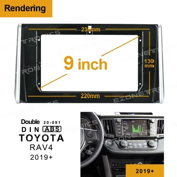 9-Инчов Автомобили Панел За Toyota RAV4 2019 + Вградена в таблото Автомагнитола DVD Инсталация на Обхвата на Настройка на Това Facia Комплект Гарнитури Панел