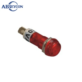 ABBEYCON 100 бр./лот контролна лампа за Най-добър производител на продажбите на led индикатор лампа с диаметър 10 мм и 220 В