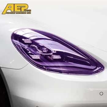 AEP Светлина UV Контрол на Промяната на Цветовете TPU Фолио За Автомобилни Фарове на Porsche Macan Cayenne Panamera 718 911 Boxster, Cayman Аксесоари