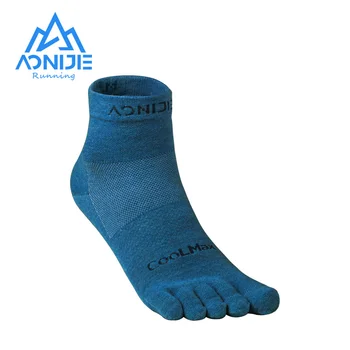 AONIJIE E4109S Обновява на Един Чифт Чорапи с дълбоко деколте, Спортни Чорапи на една четвърт от носа Са Идеални За Пятипалых Маратонки на Бос Маратон
