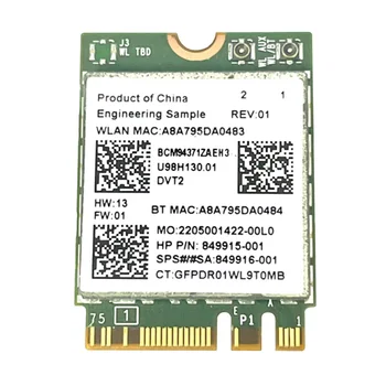 BCM94371ZAE Безжична мрежова карта 2,4 G / 5G двойна лента 1167M Bluetooth 4,1 за десктоп, лаптоп, Безжичен модул Wi-Fi 802.11 AC