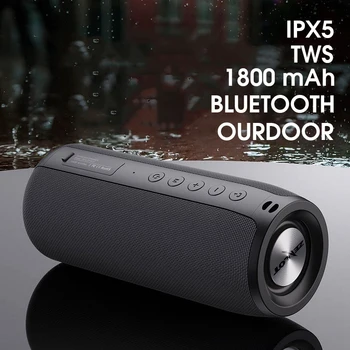 Bluetooth-високоговорител, Бас, преносим безжичен субуфер, водоустойчив звукова кутия IPX5, подкрепа TF TWS, преносими високоговорители Bluetooth
