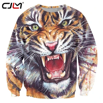 CJLM Нова градинска облекло Sublimate по поръчка, hoody с 3D принтом животно е Тигър, проектиране, директна доставка на