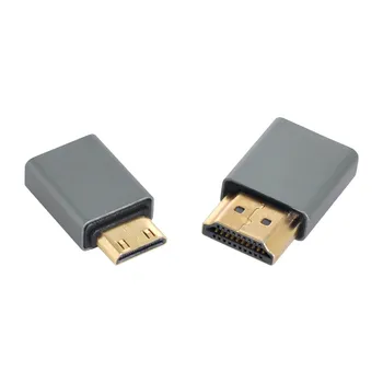 CYSM съвместим Micro HDMI женски мини мъжки и HDMI 1.4 мъжки адаптер 4K @ 60hz 2 бр./компл.