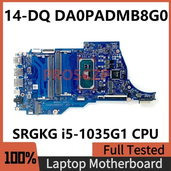 DA0PADMB8G0 висок клас дънна Платка за лаптоп HP 14-DQ 14Т-DQ дънна Платка с процесор SRGKG i5-1035G1 100% Напълно работи Добре