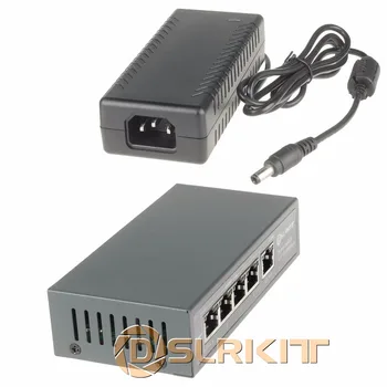 DSLRKIT 15 75 W 5 пристанища passive PoE инжектор Ethernet комутатор за Ubiquiti Mikrotik sPoE