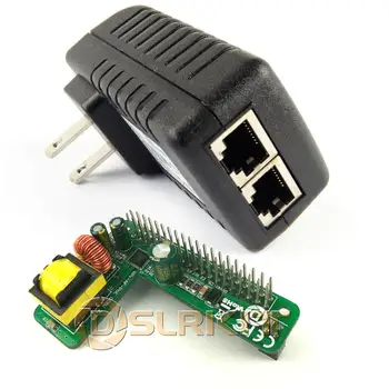 DSLRKIT gigabit Raspberry Pi 4 4B 3Б + 3Б Plus PoE комплект (шапка + инжектор) Захранване по Ethernet