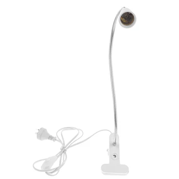 E27 Гъвкава лампа Притежателя на сокета Прост дизайн на ключа Зажимная лампа със сензорен контрол AU включете скоба led Настолна лампа Конвертор