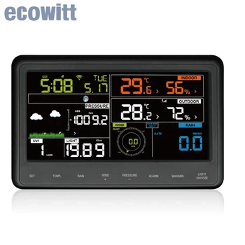 Ecowitt WS2910_C Домашна Wi-Fi метеорологичната станция на Конзолата Монитор 6,75 