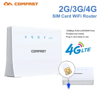 ER10 LTE CPE 4G Рутер 300 М CAT4 32 Wi-Fi интернет Потребители rj-45 WAN LAN Безжичен Модем 4G СИМ-карта Wi-Fi Рутер, Щепсела и да играе 4 *100 М Пристанища