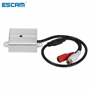 ESCAM, регулируема мини-микрофон, звукосниматель, аудиомониторинг, звукосниматель, метално устройство за видеонаблюдение, аксесоари за видеонаблюдение