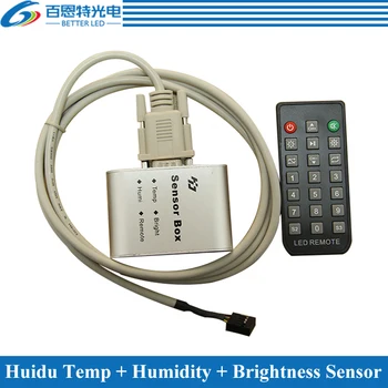 HD-S108 Сензор за температура влажност + яркостта за полноцветного led контролер на дисплея Huidu