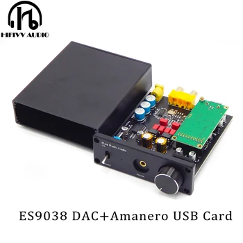 Hi-Fi Аудио DAC за Усилвател За Слушалки DSD PCM ES9038 Звукова Карта XMOS USB Декодер, Съвместим С USB карта Amanero