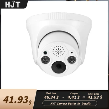 HJT Вградена Wi-Fi Камера 5 Mp/2 Mp Ниво на Звездната светлина за Нощно Виждане Откриване на Хуманоиди TF Карта Двупосочна Аудио Куполна Камера за Наблюдение