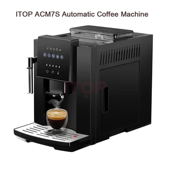 ITOP ACM7S Автоматична кафе Машина 3 в 1 за Приготвяне на еспресо, Смилане на Зърна и Разпенване на Мляко Домакински Tea 110 В На 220 В